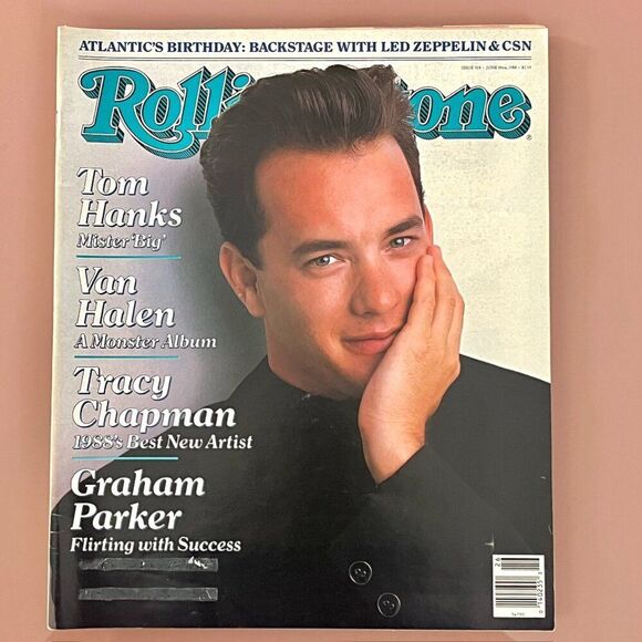 Tom Hanks - Vintage 80's Rolling Stone Magazine 1988- Issue #529 - Picture 1 of 1